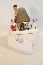 Werner/ Pierre Gläßer Erzgeb. Holzkunst Räucherhäusel Weihnachtsmann OVP