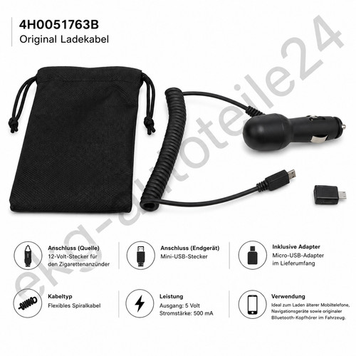 Kfz auto ladekabel - auto, netzteil