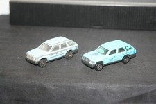 2 Alte Majorette Mercedes Benz 300 TE W124 Kombi Spielzeugauto Modellauto 1/60