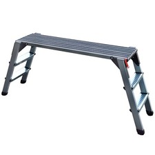 Arbeitsplattform 66cm hoch Arbeitsbühne Gerüstleiter Podestleiter Aluleiter