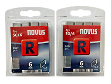 2x 960 Tackerklammern Novus Typ R 6mm 6 x 12,5 mm Heftklammern # 042-0465