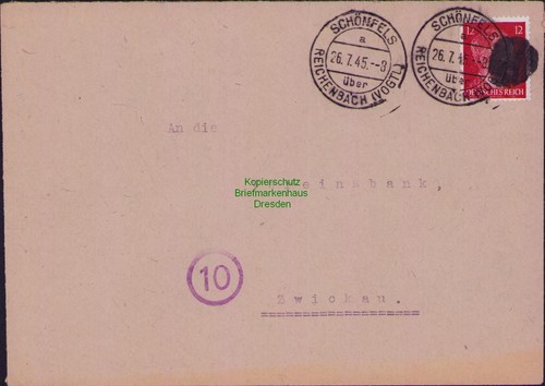 B23908 brief sbz sächsische - b23908,