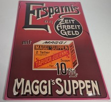 Retro Blechschild, Maggie's Suppen, ca.59 x 39 cm, #AG981