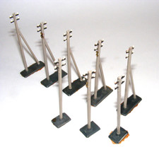 BUSCH HO H0 Masten Freileitungssystem ohne und mit Steckdose gebraucht