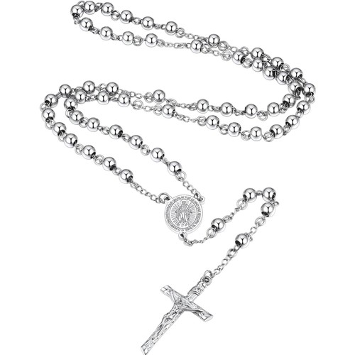 Rosenkranz halskette kreuz - rosenkranz,