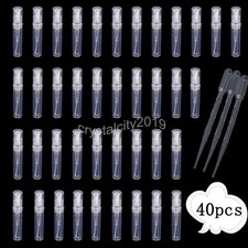 40 Stück Parfumzerstäuber Sprühflasche 3ML Transparente Mini Sprühflaschen Neu