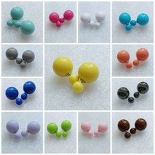 1 paar Perlenohrringe Doppel