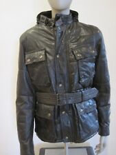 Belstaff Lederjacke Damen mit Gürtel und Kapuze in 40 / Topzustand / Braun