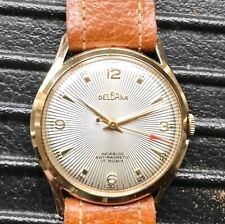 Delbana Herrenarmbanduhr, Handaufzug, 70er Jahre, ungetragen, komplett überholt