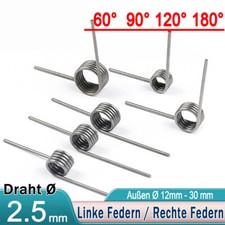 Schenkelfeder Draht Ø 2,5 mm