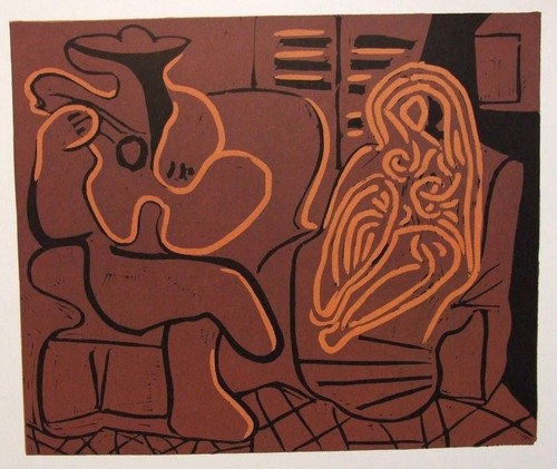 Picasso vintage linolschnitt - picasso,