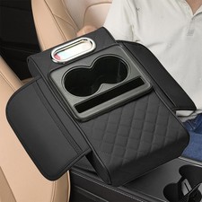 Auto Armlehne Erhöhung Pad Auto Aufbewahrungsbox Doppel-Getränkehalter