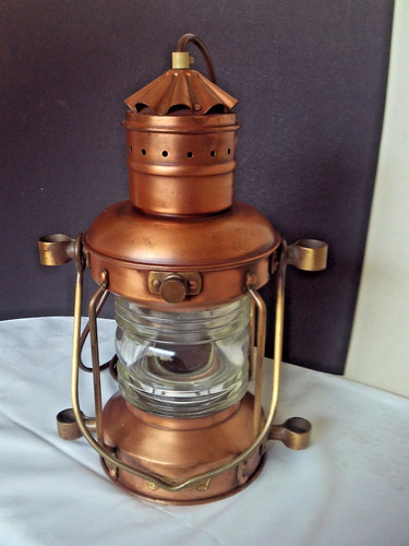 Kupfer messing schiffslampe - kupfer,