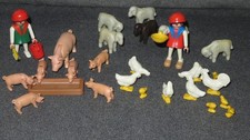 Playmobil Konvolut Bäuerin Schwein Ferkeln 3546 + Hühner 3595 + Schafe 80er