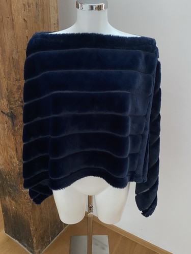 Camibi kunstfell poncho - camibi,