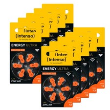 60 Intenso Energy Ultra Typ 13 Hörgerätebatterien im 6er Blister MHD 03/2026