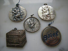 5 Schlüsselanhänger f. Oldtimer 1952 teils Christophorus orig. 50er VINTAGE 