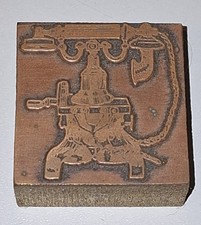 Uralter Druckstock Ericsson