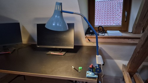 Alte schreibtischlampe - alte,