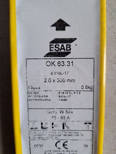 Esab elektrode für edelstahl - esab,