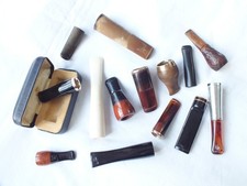 Zigarren- & Steroothalter, eine Gruppe von 14 antiken, Vintage & zeitgenössischen Exemplaren