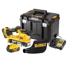 DeWALT DCW220P2 Akku Bandschleifer 18V bürstenlos 75x533 mm 2x 5Ah Li-ion Koffer