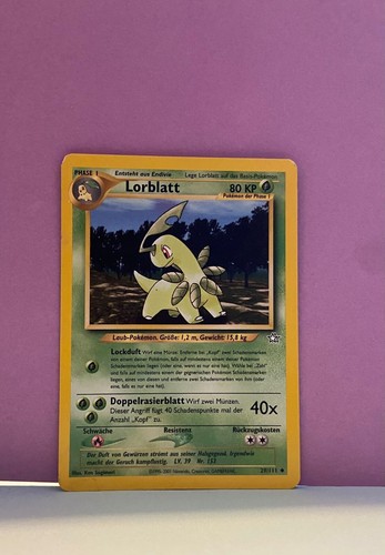 Pokemonkarte lorblatt 1995 - pokemonkarte:,