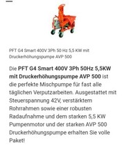 putzmaschine pft g4 Neu