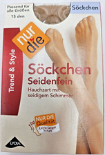 nur die 087, Söckchen Seidenfein für alle Größen amber 15 den
