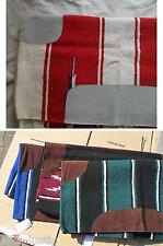 Navajo-Decke Baumwolle  mit Lederbesätzen Viele Design  Warmblut (60" x 30") NEU