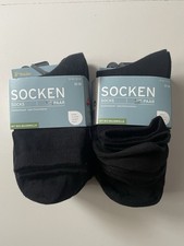 Damen Socken Schwarz 10 Paar Gr. 35-38