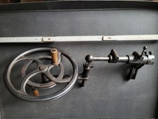 Uhrmacher F. Lorch - Drehmaschine Schwungrad Fliegenrad, Klemmstuhl, Verbinder