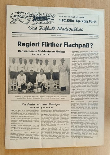 Programmheft fussballprogramm - programmheft,