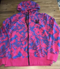 Sweatjacke pink blau FC Barcelona Nike Damen M mit Kapuze L XL
