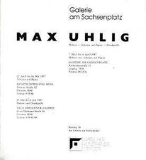 Max Uhlig. Malerei - Arbeiten