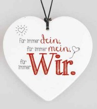Herz mit Spruch Für immer