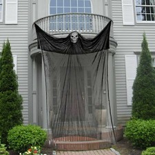 Halloween Horror Deko mit LED und Sound Bewegungsmelder, Grusel Animiert !!