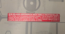 NEU Original Mercedes W201 W124 190e W126 R129 W140 Reifendruck 0005845039