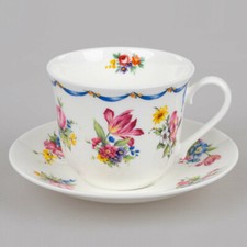 Jumbotasse mit unterteller - jumbotasse,