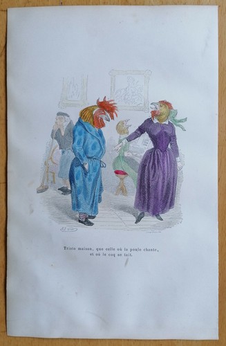 Grandville karikatur koloriert - grandville,