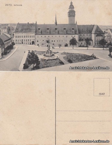 Ansichtskarte zeitz marktplatz - ansichtskarte,
