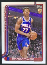 2025-26 Topps Basketball NBA VJ Edgecombe Flagship RC 76ers #203