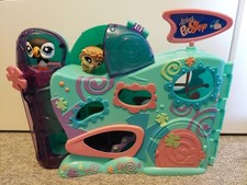 Littlest Pet Shop Haus Hotel Blau Mit Papageientaucher Igel Petshop Lps Hasbro