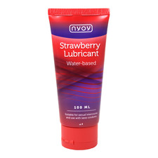 NYOY Gleitgel Strawberry Geschmack 100% natürlich Wasserbasis Erdbeeraroma 100ml