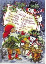 Künstler Postkarten TOMTE /