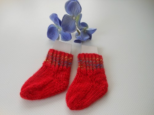 Puppensocken gestrickt