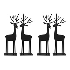 4tlg. Hirsch ERIK schwarz aus