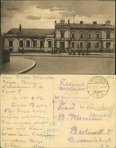 Postcard neudamm - postcard, (neumark)