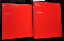 2 x Berliner Sparkasse Ordner / A4 Ringbuch, 2006/07