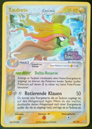 Pokémon karte tauboss - karte, holo
